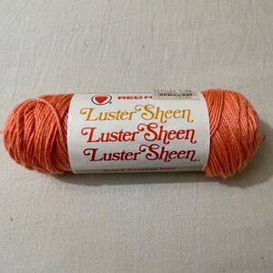 Red Heart Luster Sheen Yarn 276 Mango 2oz 100% Acrylic Knit Crochet Made in USA
